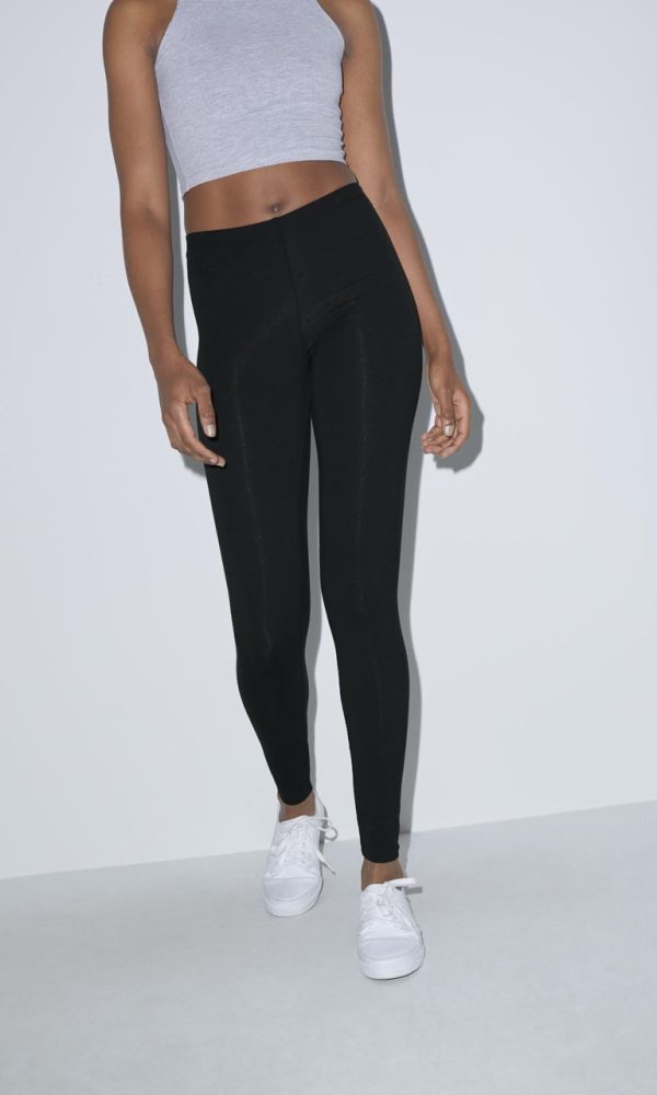 WOMEN'S COTTON SPANDEX JERSEY LEGGING