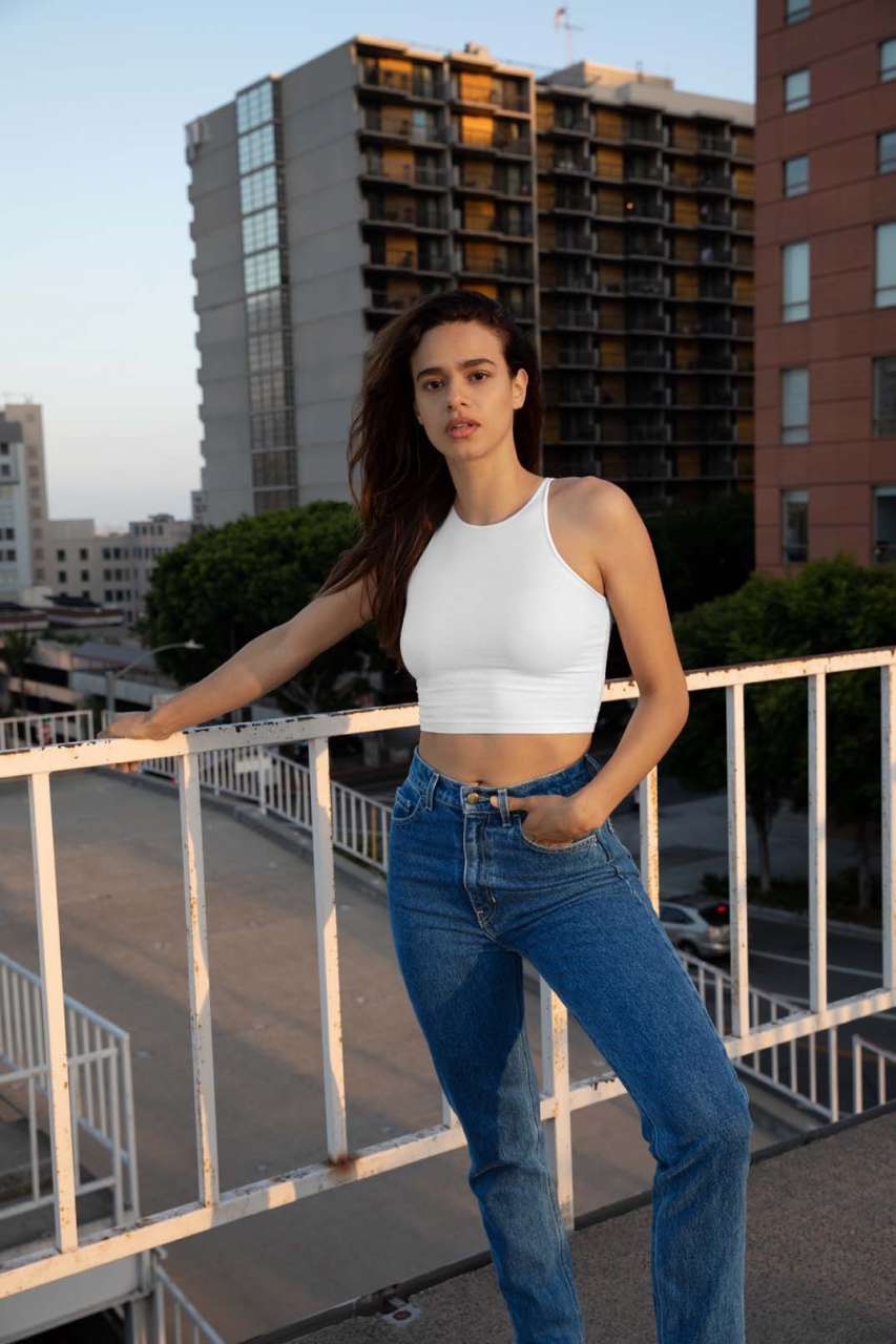 WOMEN'S COTTON SPANDEX CROP TANK - Slika 2