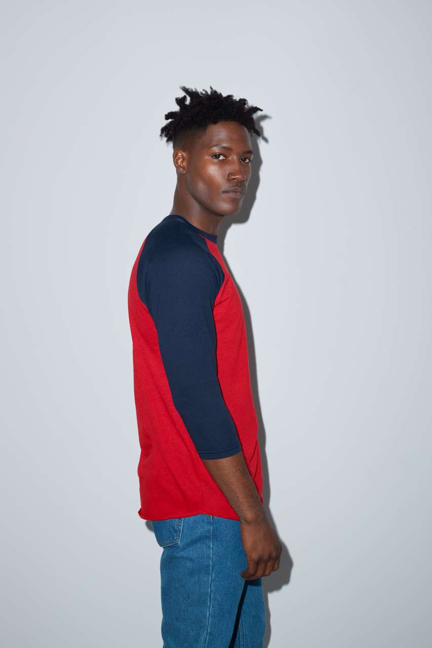 UNISEX POLY-COTTON 3/4 SLEEVE RAGLAN T-SHIRT - Slika 4