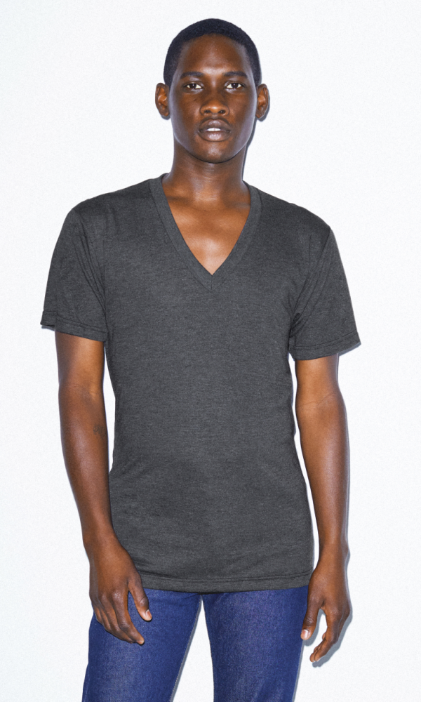 UNISEX TRI-BLEND SHORT SLEEVE V-NECK T-SHIRT