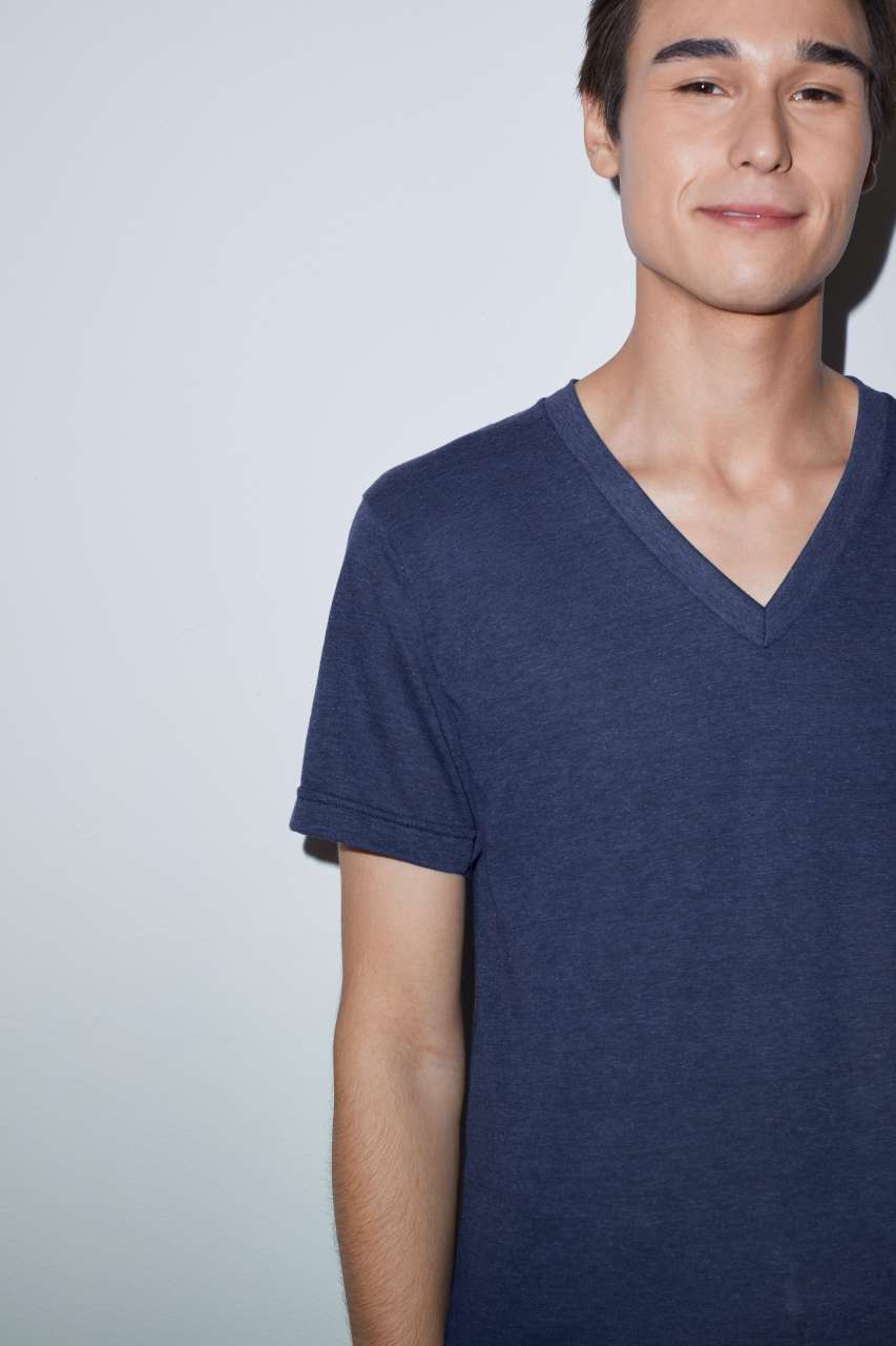 UNISEX TRI-BLEND SHORT SLEEVE V-NECK T-SHIRT - Slika 3