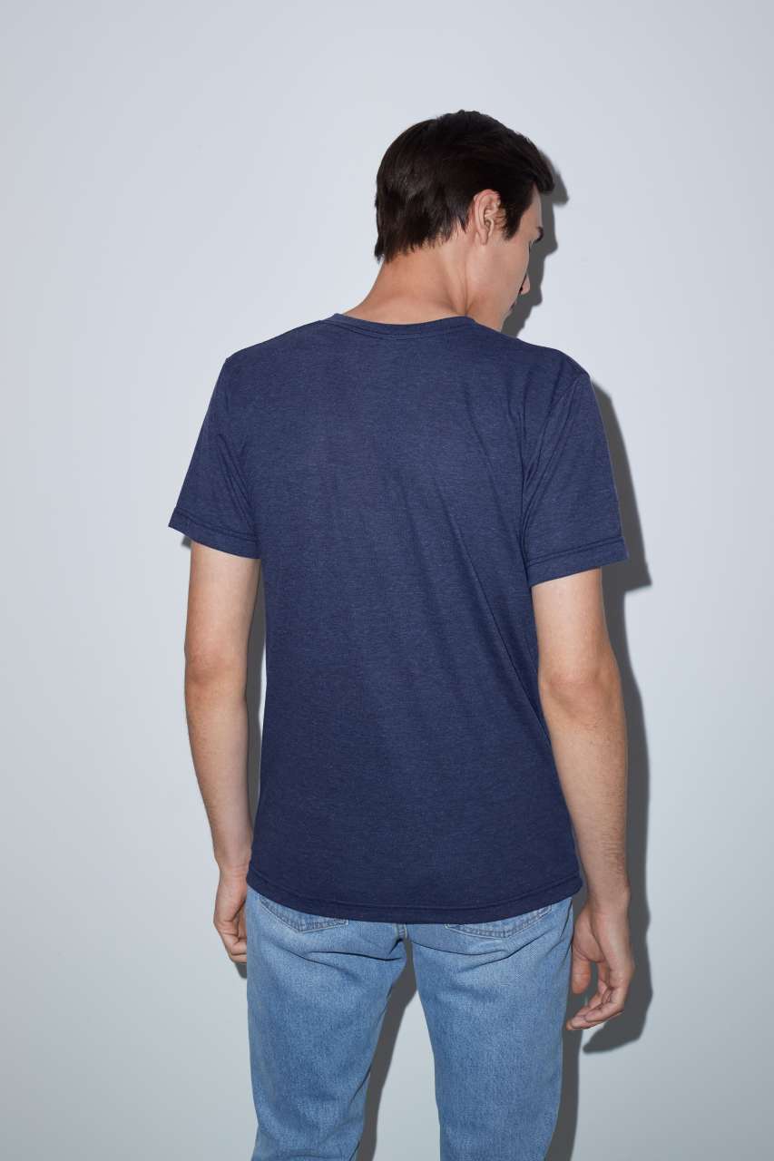 UNISEX TRI-BLEND SHORT SLEEVE V-NECK T-SHIRT - Slika 4