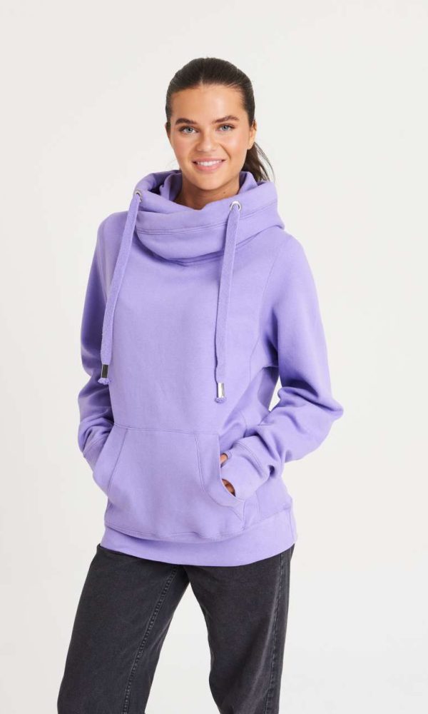 CROSS NECK HOODIE