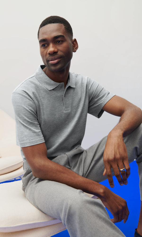 SOFTSTYLE® ADULT DOUBLE PIQUÉ POLO