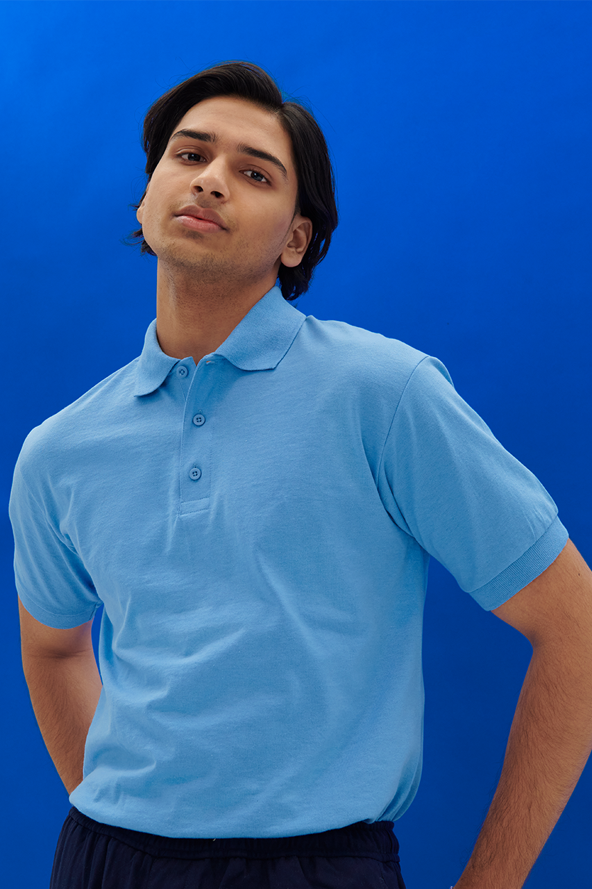 DRYBLEND® ADULT JERSEY POLO - Slika 3