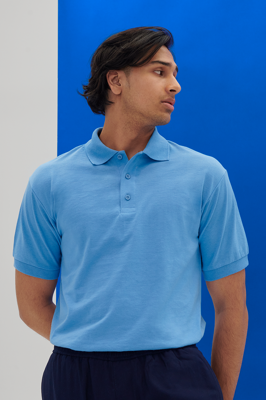 DRYBLEND® ADULT JERSEY POLO - Slika 8