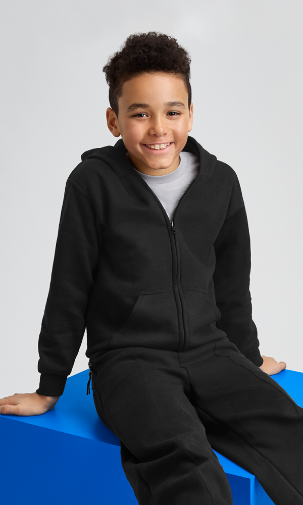 HEAVY BLEND™ YOUTH FULL ZIP HOODED SWEATSHIRT