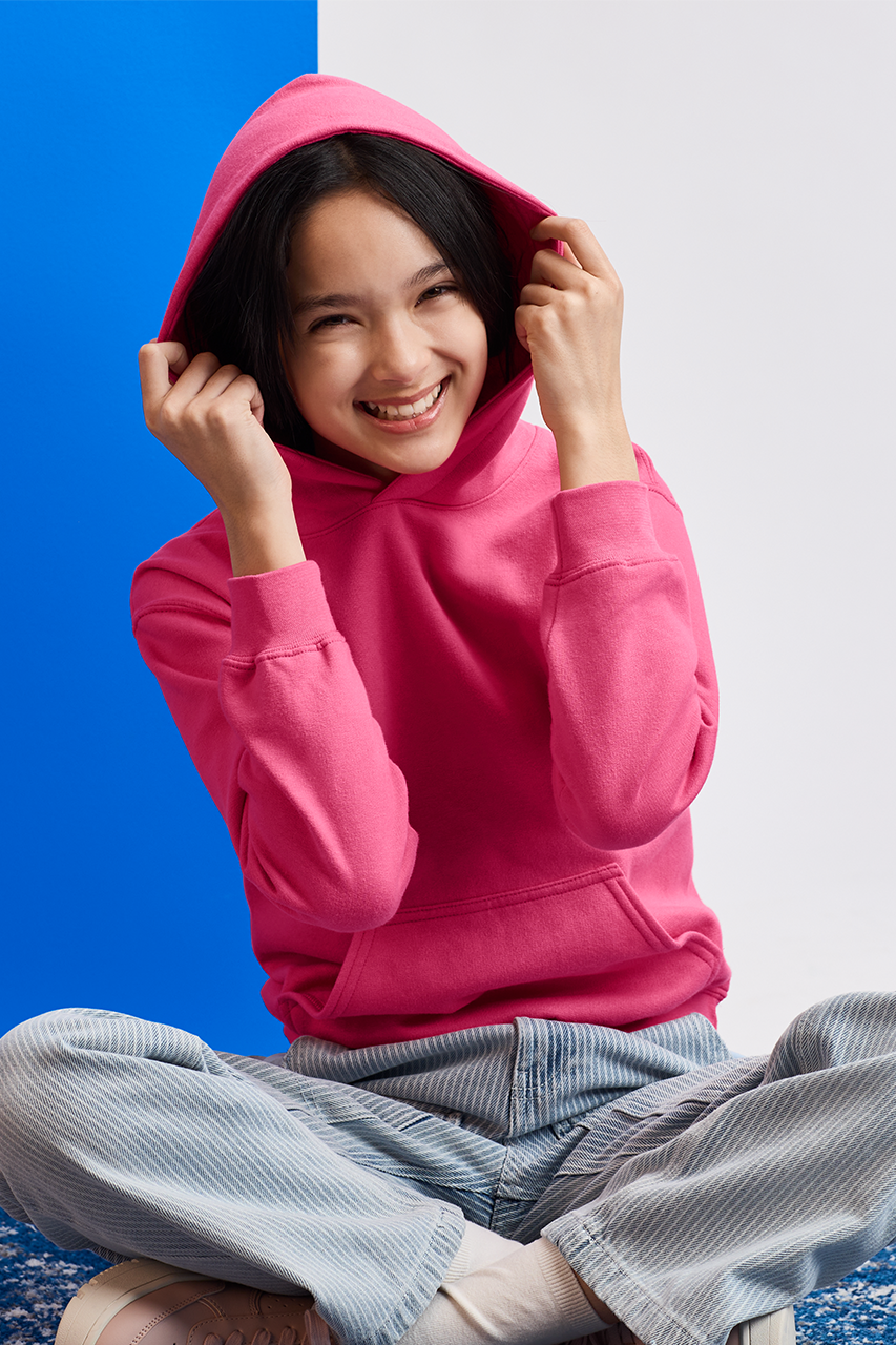 SOFTSTYLE® MIDWEIGHT FLEECE YOUTH HOODIE - Slika 3