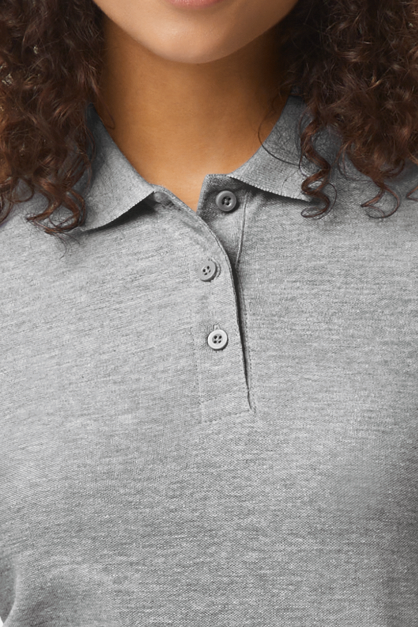 SOFTSTYLE® LADIES' DOUBLE PIQUÉ POLO WITH 3 COLOUR-MATCHED BUTTONS - Slika 4