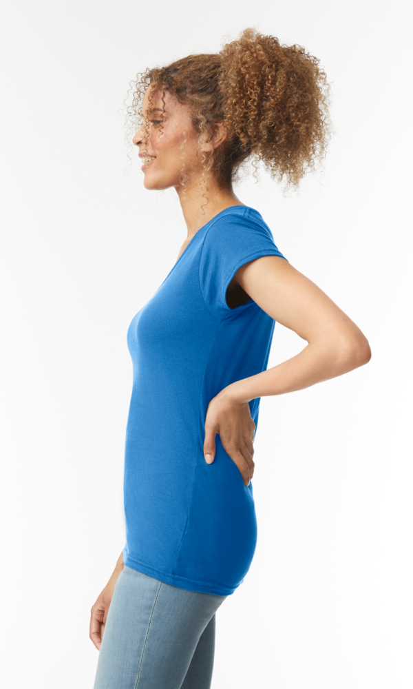 SOFTSTYLE® LADIES' V-NECK T-SHIRT