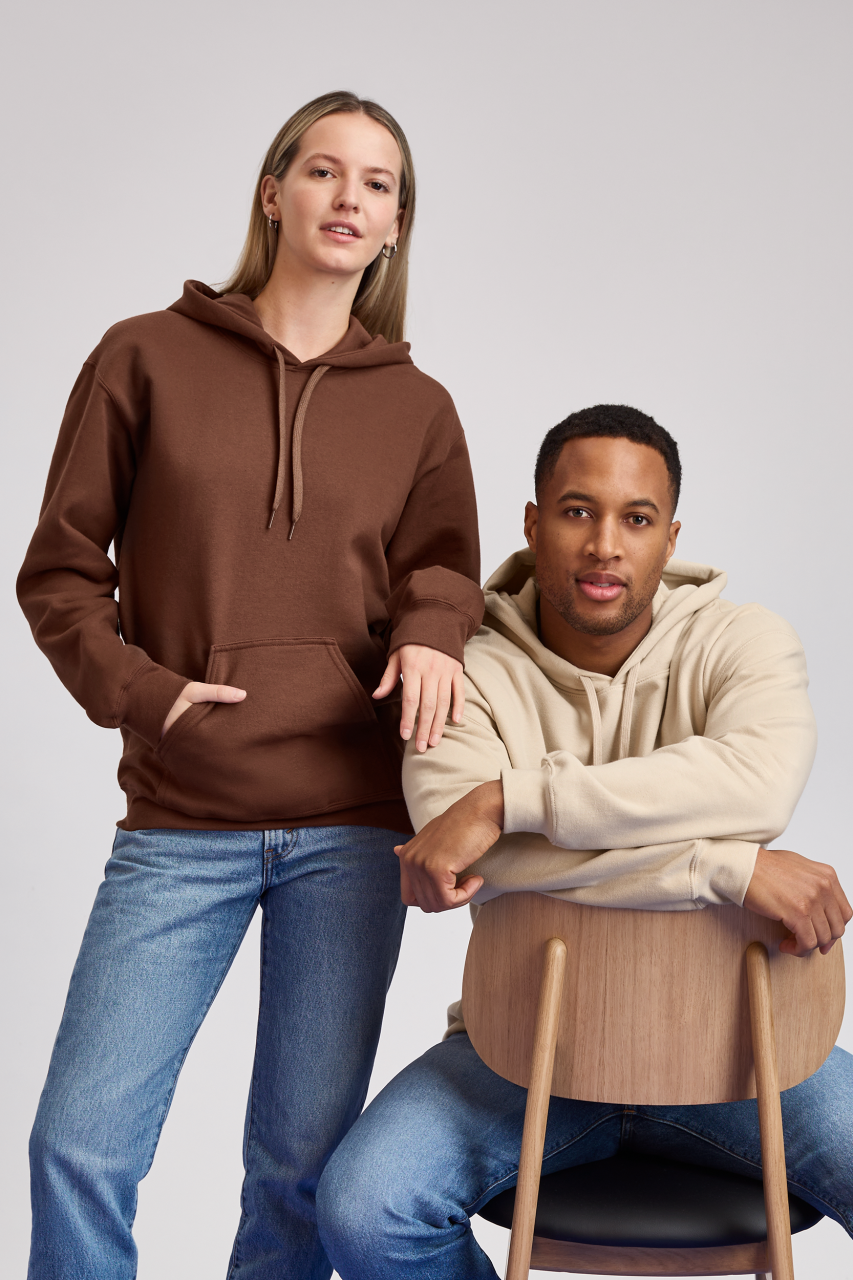 SOFTSTYLE® MIDWEIGHT FLEECE ADULT HOODIE - Slika 4