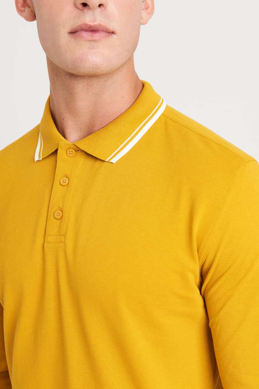 LONG SLEEVE TIPPED 100 POLO - Slika 3