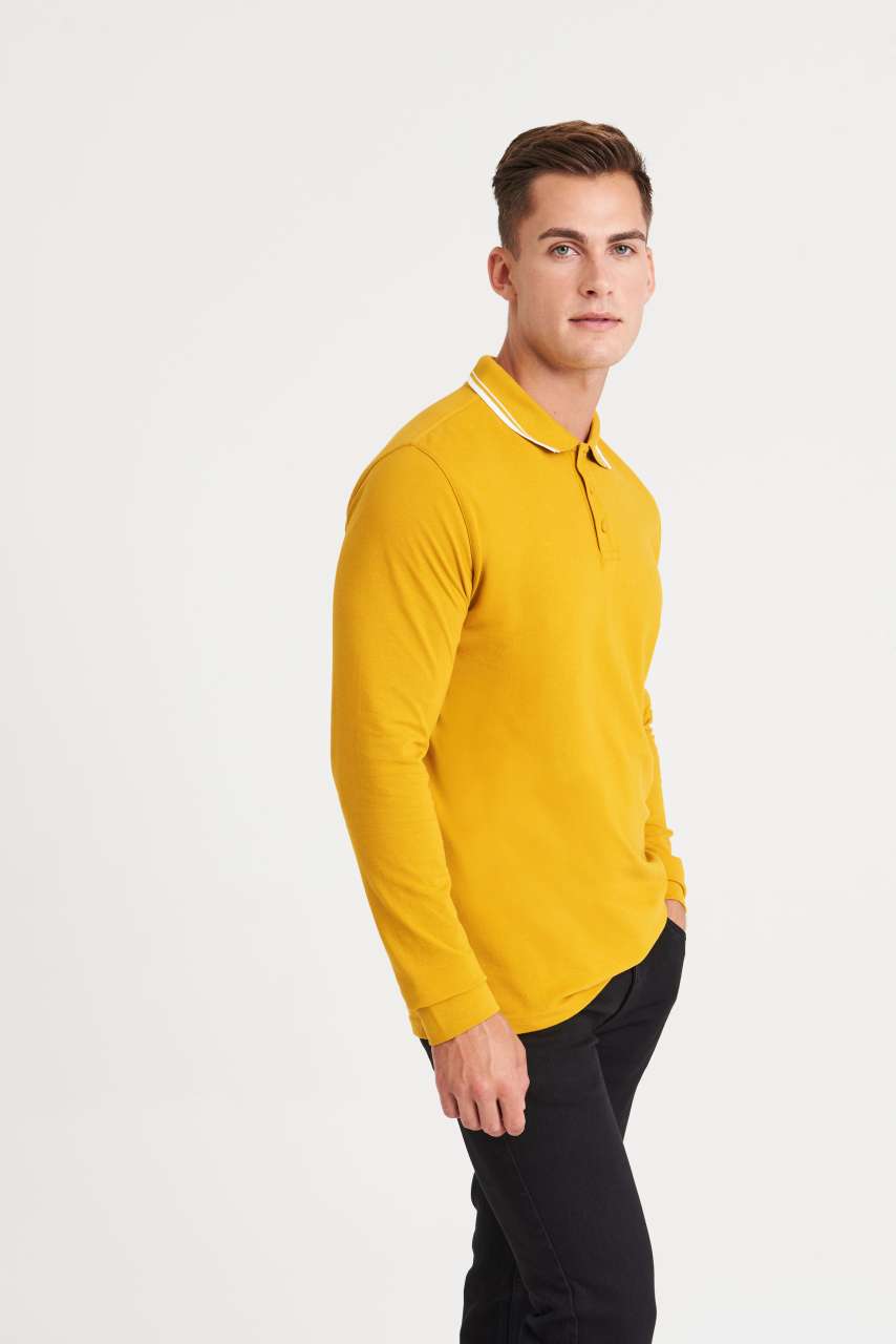 LONG SLEEVE TIPPED 100 POLO - Slika 5