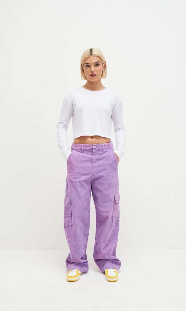 WOMEN'S L/S CROPPED T