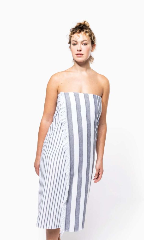 STRIPED FRINGED FOUTA