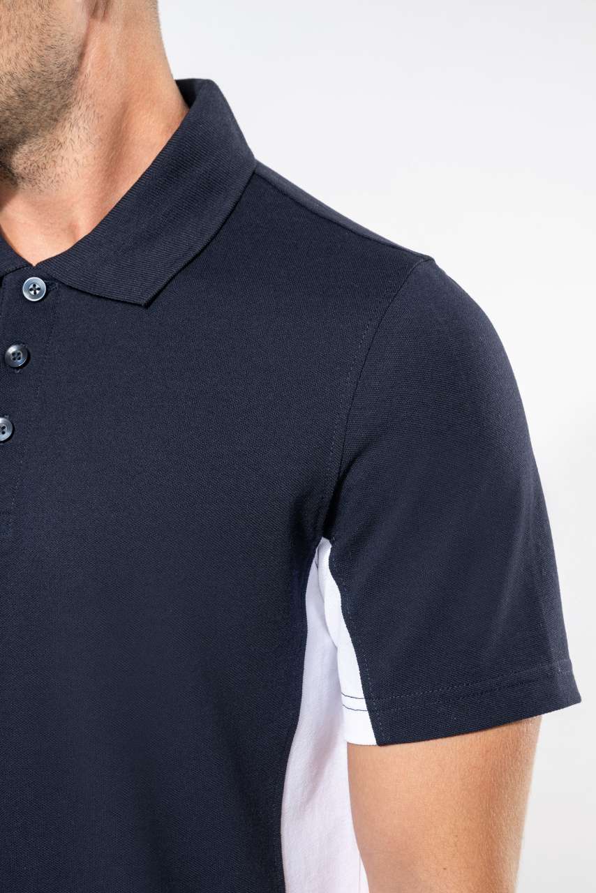 FLAG - SHORT-SLEEVED TWO-TONE POLO SHIRT - Slika 5