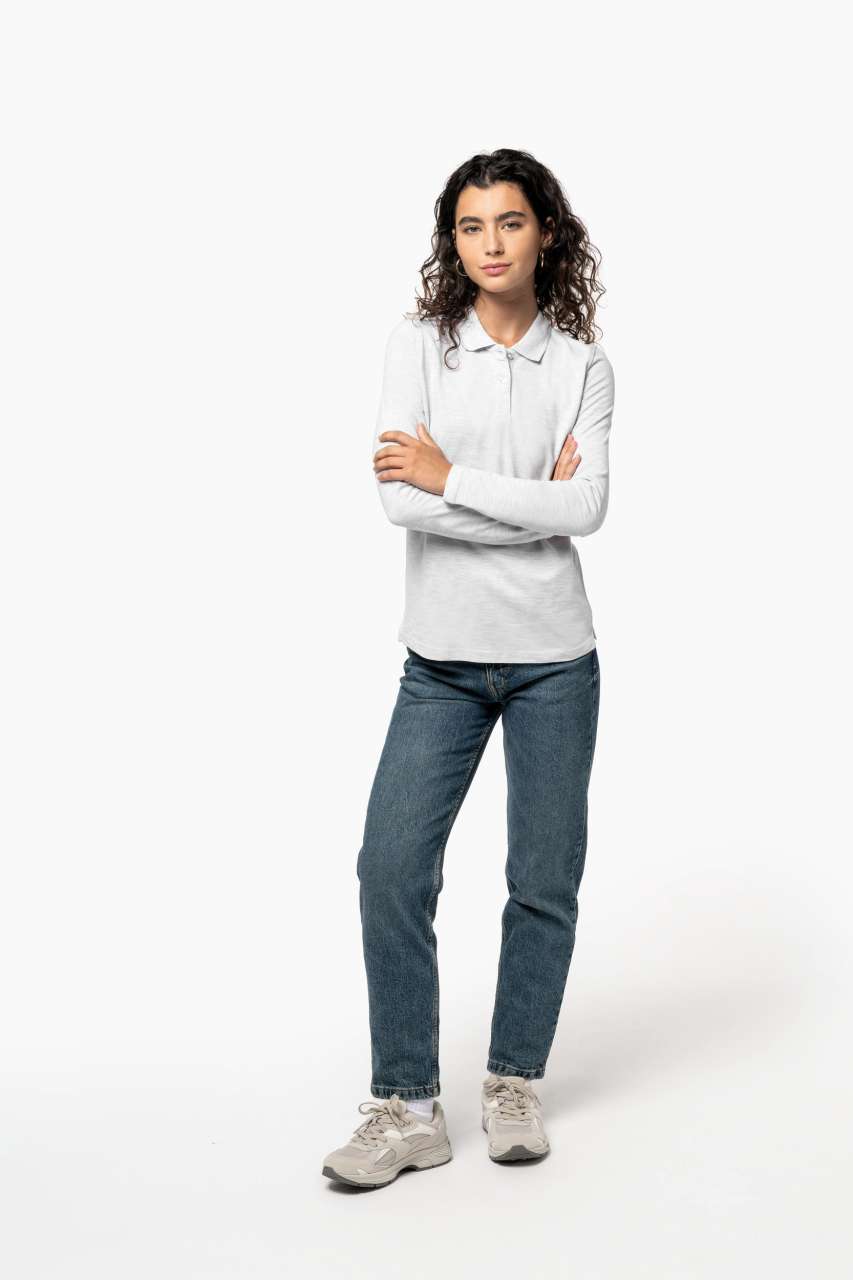 LADIES' LONG-SLEEVED POLO SHIRT - Slika 4
