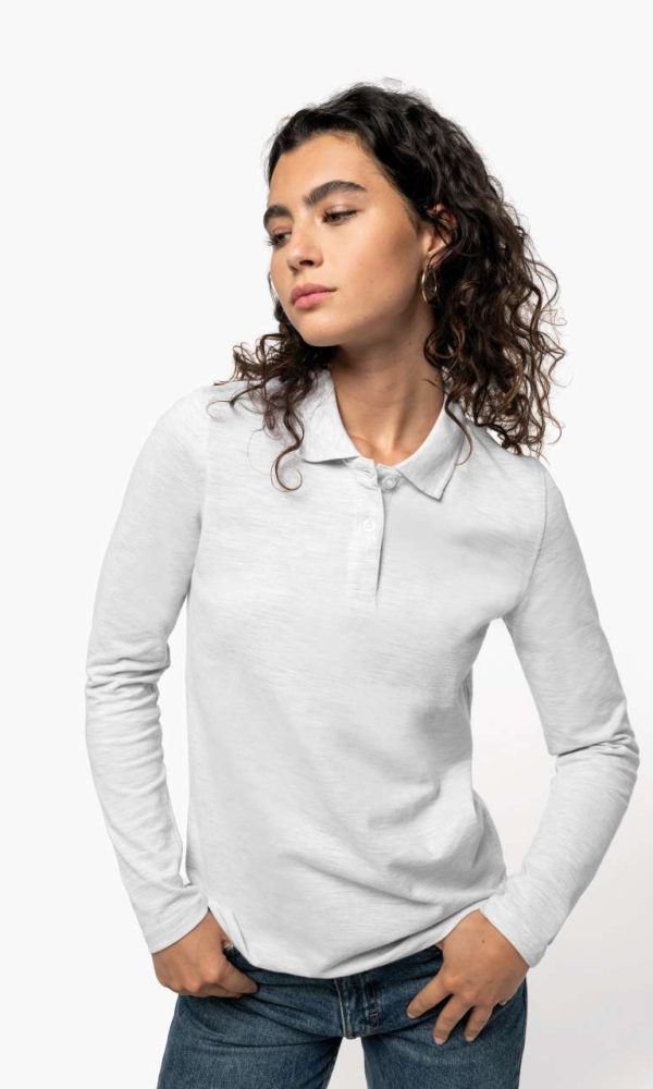 LADIES' LONG-SLEEVED POLO SHIRT