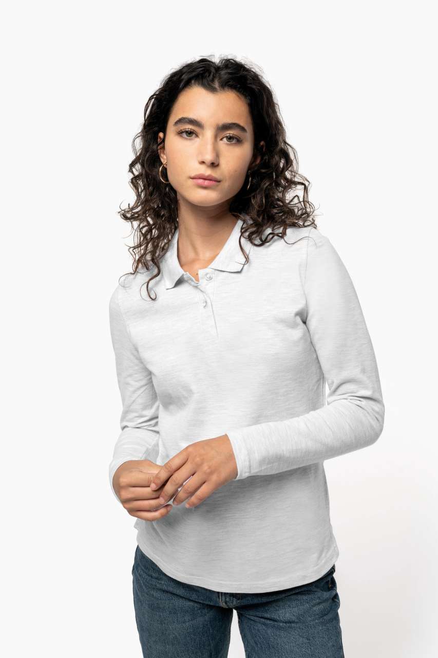 LADIES' LONG-SLEEVED POLO SHIRT - Slika 8