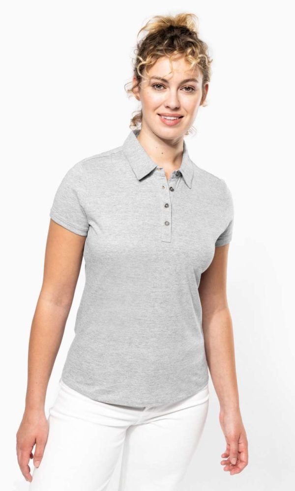 LADIES' SHORT SLEEVED JERSEY POLO SHIRT