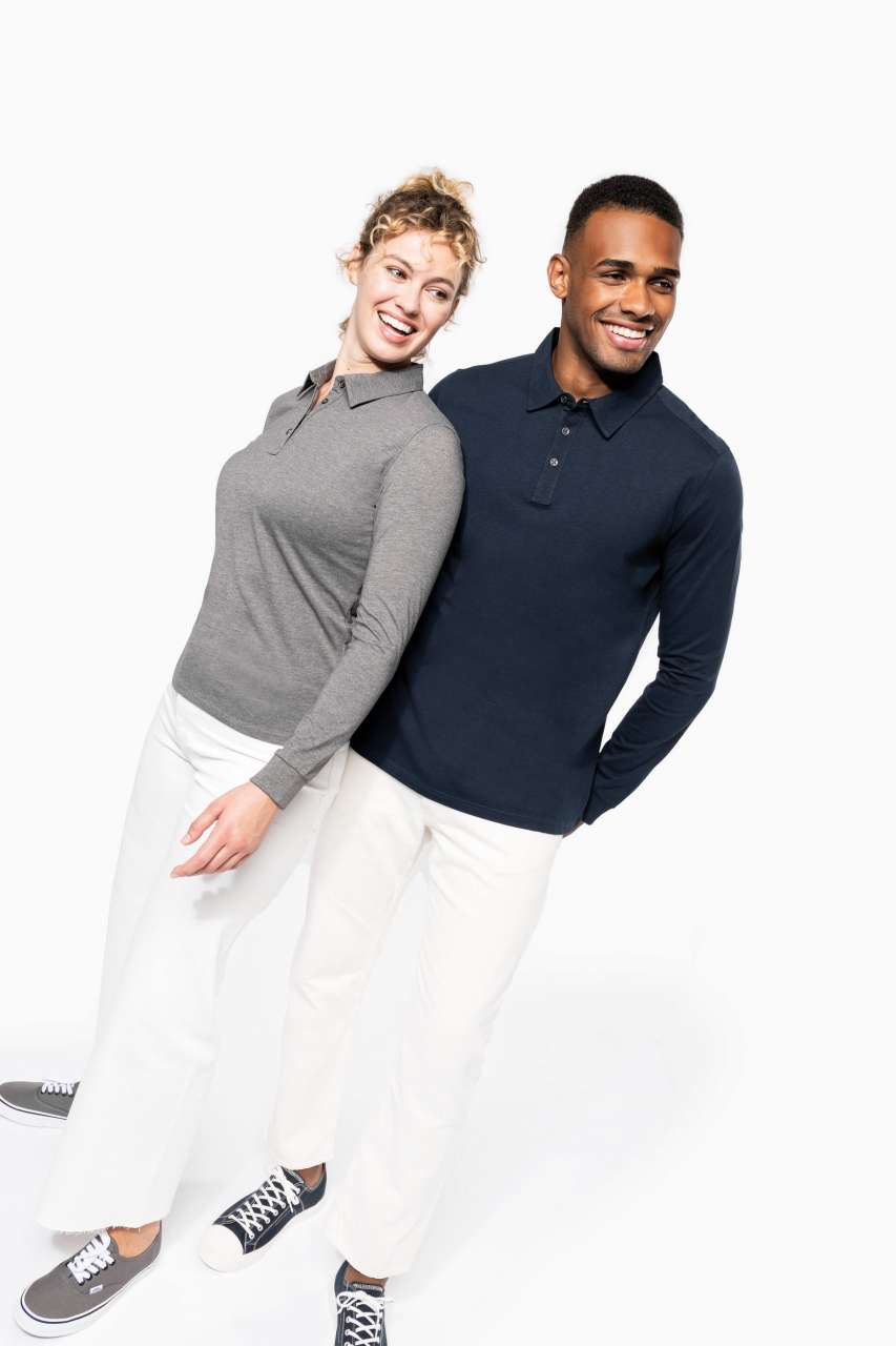 LADIES' LONG SLEEVE JERSEY POLO SHIRT - Slika 7