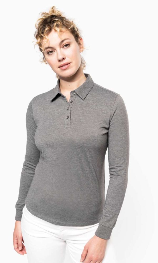LADIES' LONG SLEEVE JERSEY POLO SHIRT