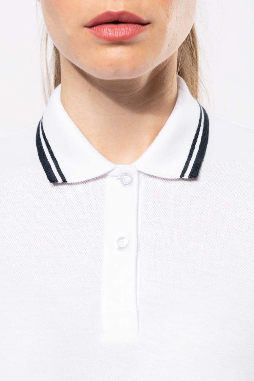 LADIE'S SHORT-SLEEVED POLOSHIRT WITH CONTRASTING PIPING - Slika 9