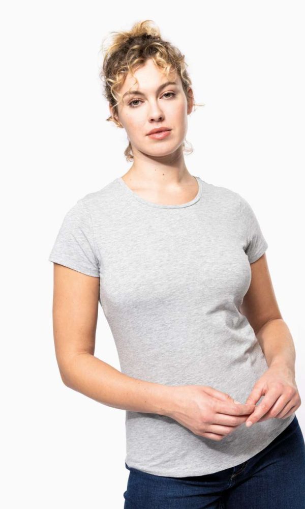 LADIES' SHORT-SLEEVED CREW NECK T-SHIRT