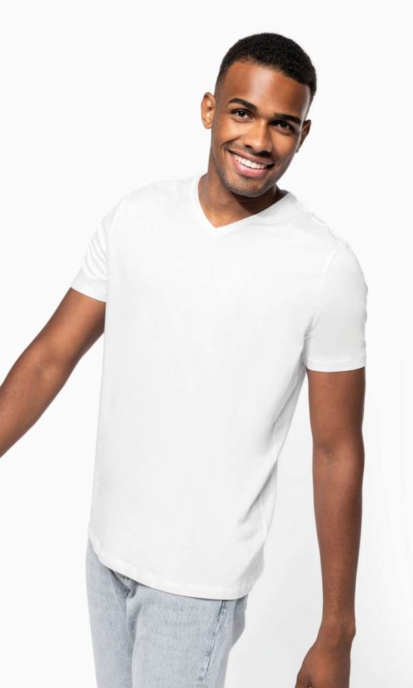 MEN'S SHORT-SLEEVED V-NECK T-SHIRT