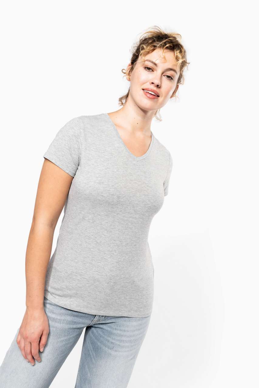 LADIES' SHORT-SLEEVED V-NECK T-SHIRT - Slika 7