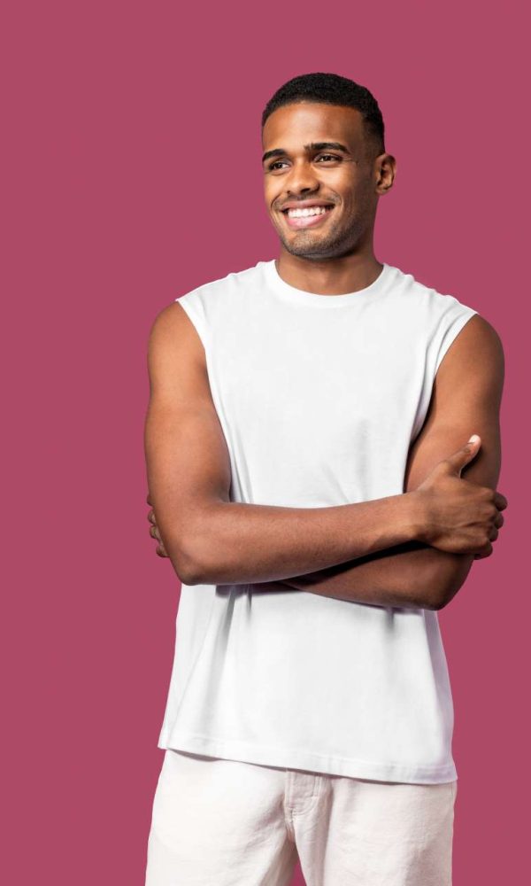 ECO-FRIENDLY MEN SLEEVELESS T-SHIRT