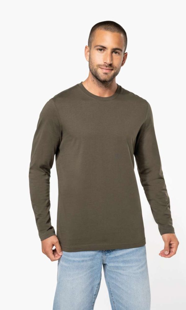 MEN'S LONG-SLEEVED CREW NECK T-SHIRT