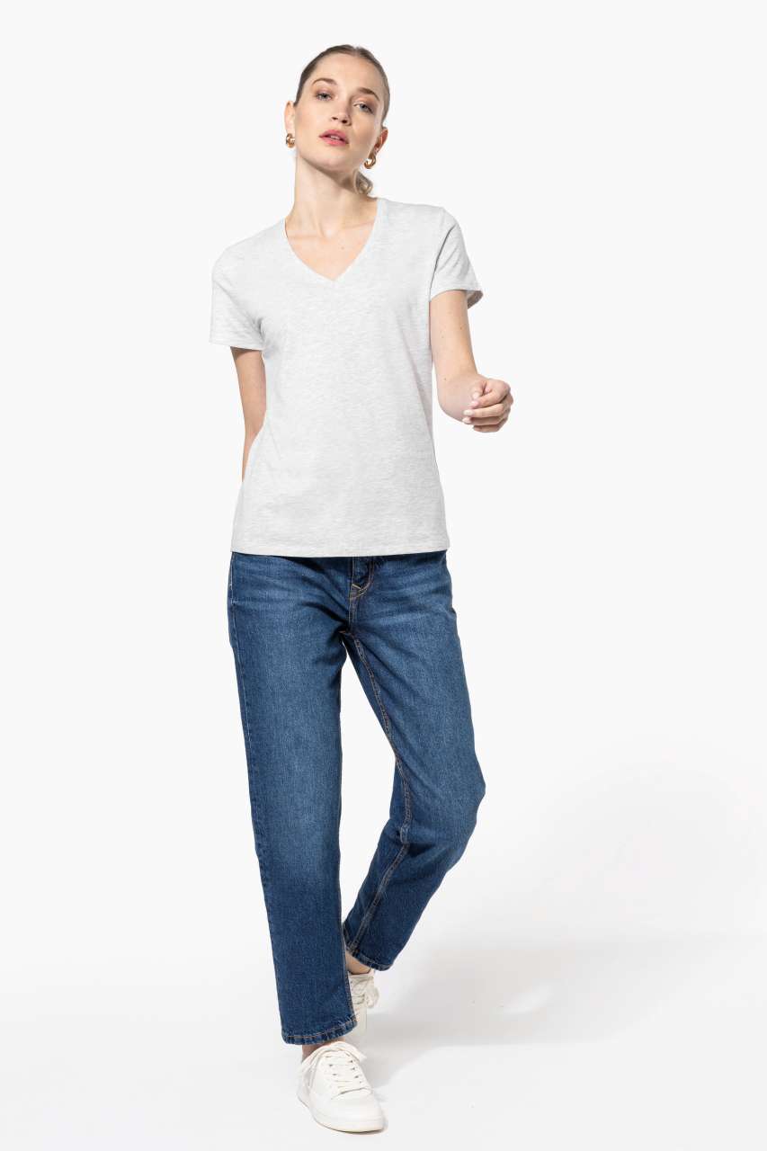 LADIES' SHORT-SLEEVED V-NECK T-SHIRT - Slika 4
