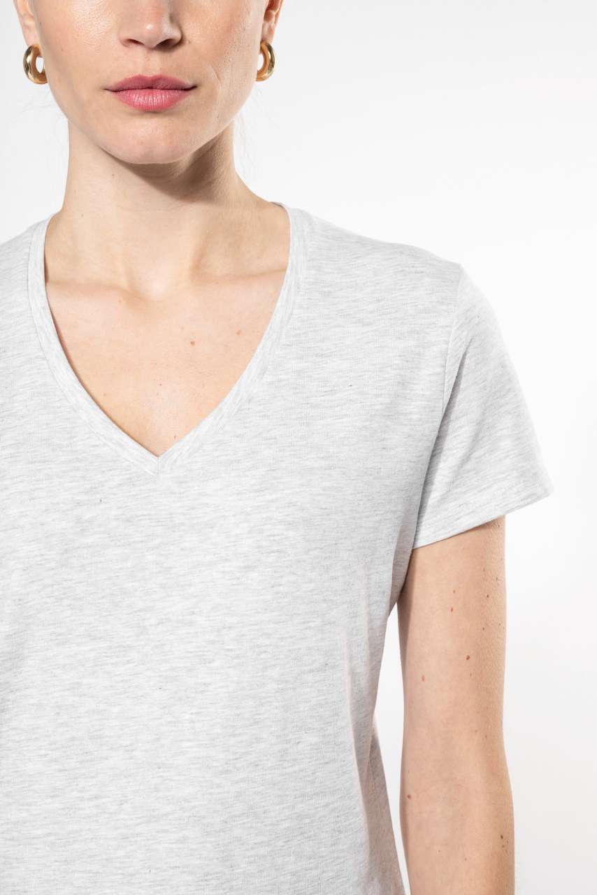 LADIES' SHORT-SLEEVED V-NECK T-SHIRT - Slika 7