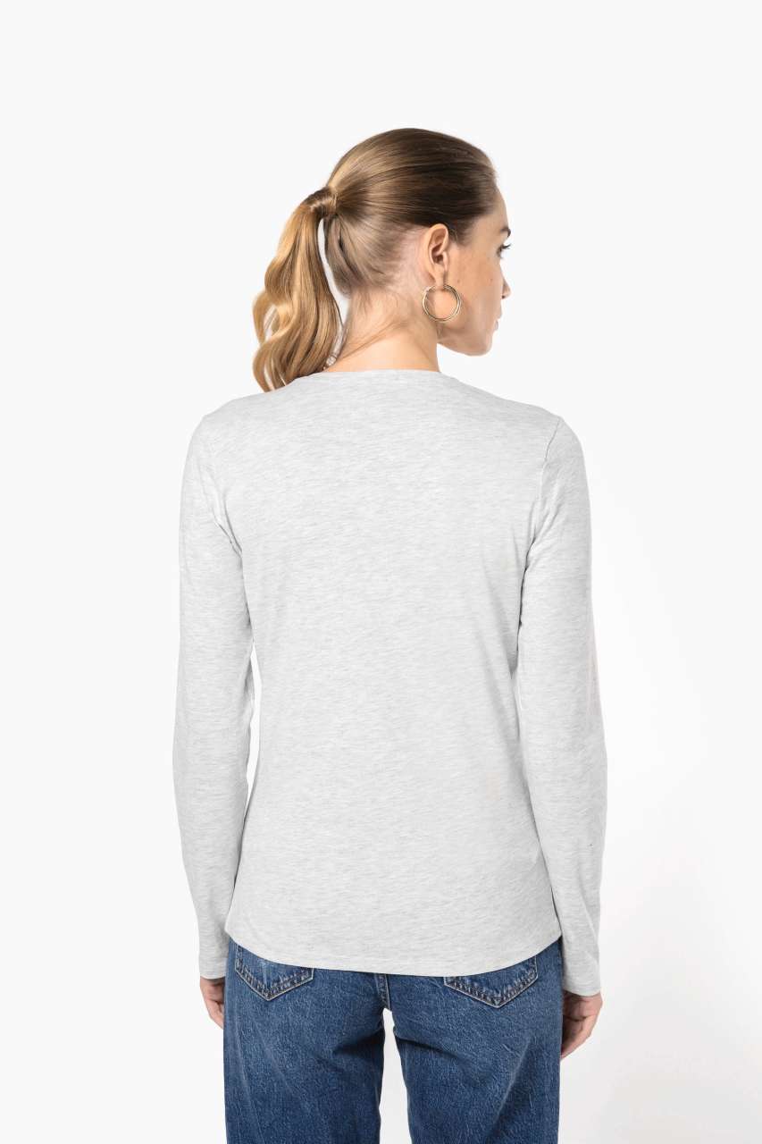 LADIES' LONG-SLEEVED V-NECK T-SHIRT - Slika 6