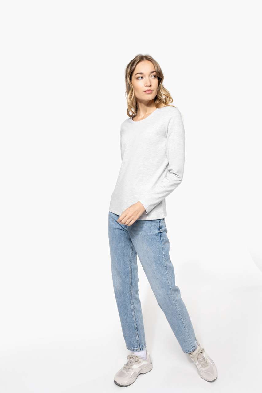 LADIES' LONG-SLEEVED CREW NECK T-SHIRT - Slika 4