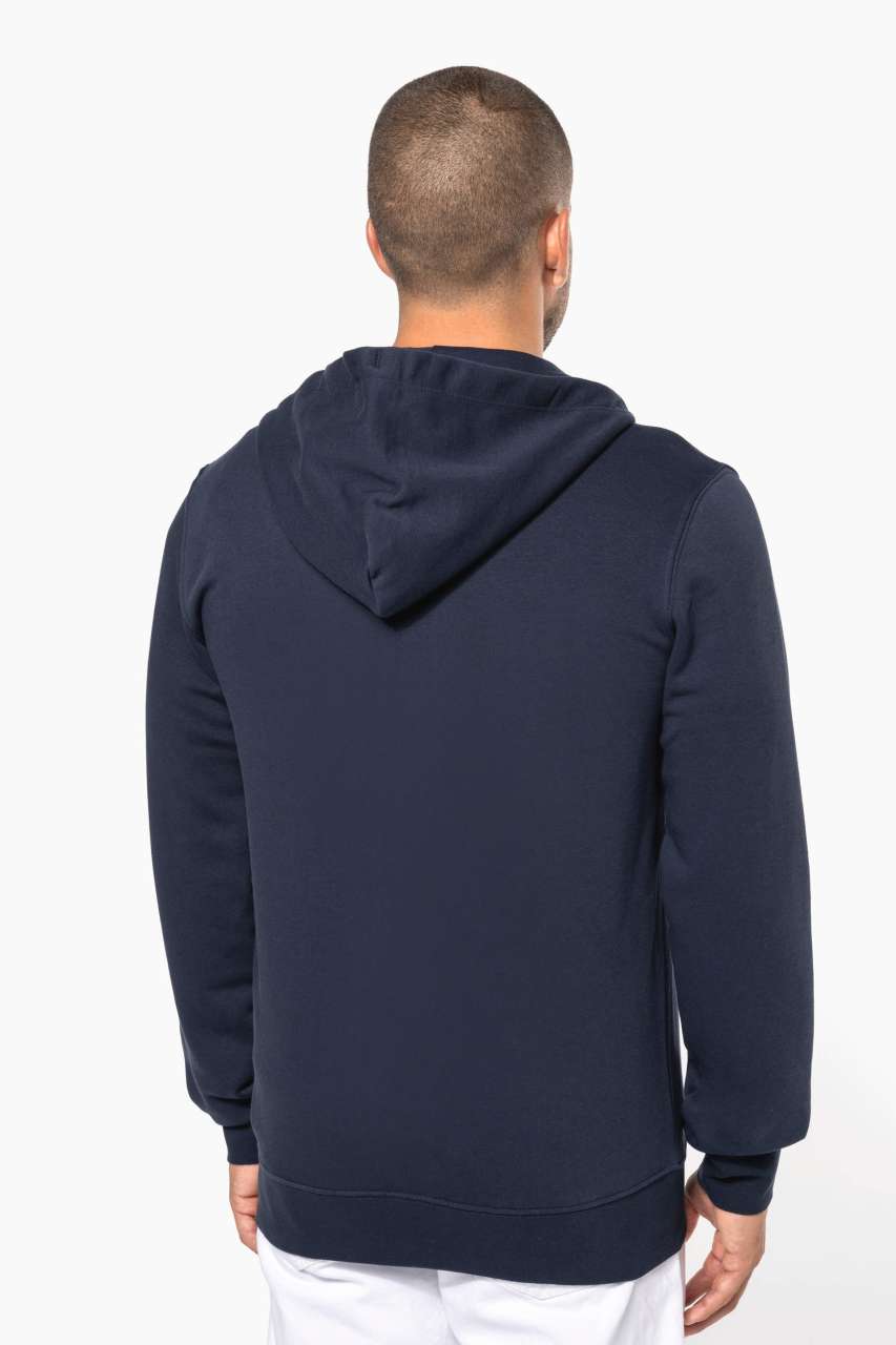 MEN'S ECO-FRIENDLY HOODED SWEATSHIRT WITH ZIP FASTENING - Slika 7