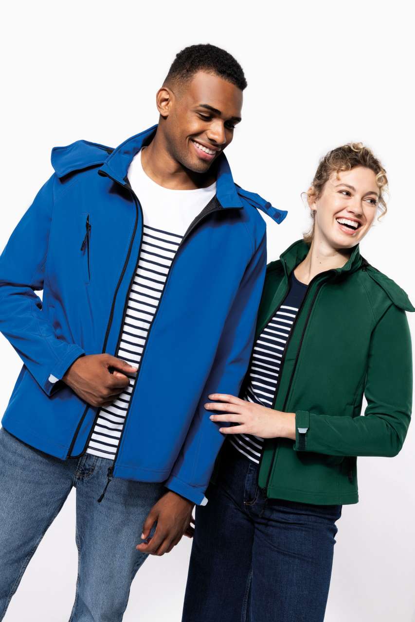 MEN'S DETACHABLE HOODED SOFTSHELL JACKET - Slika 5