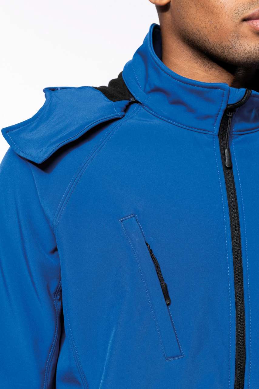 MEN'S DETACHABLE HOODED SOFTSHELL JACKET - Slika 7