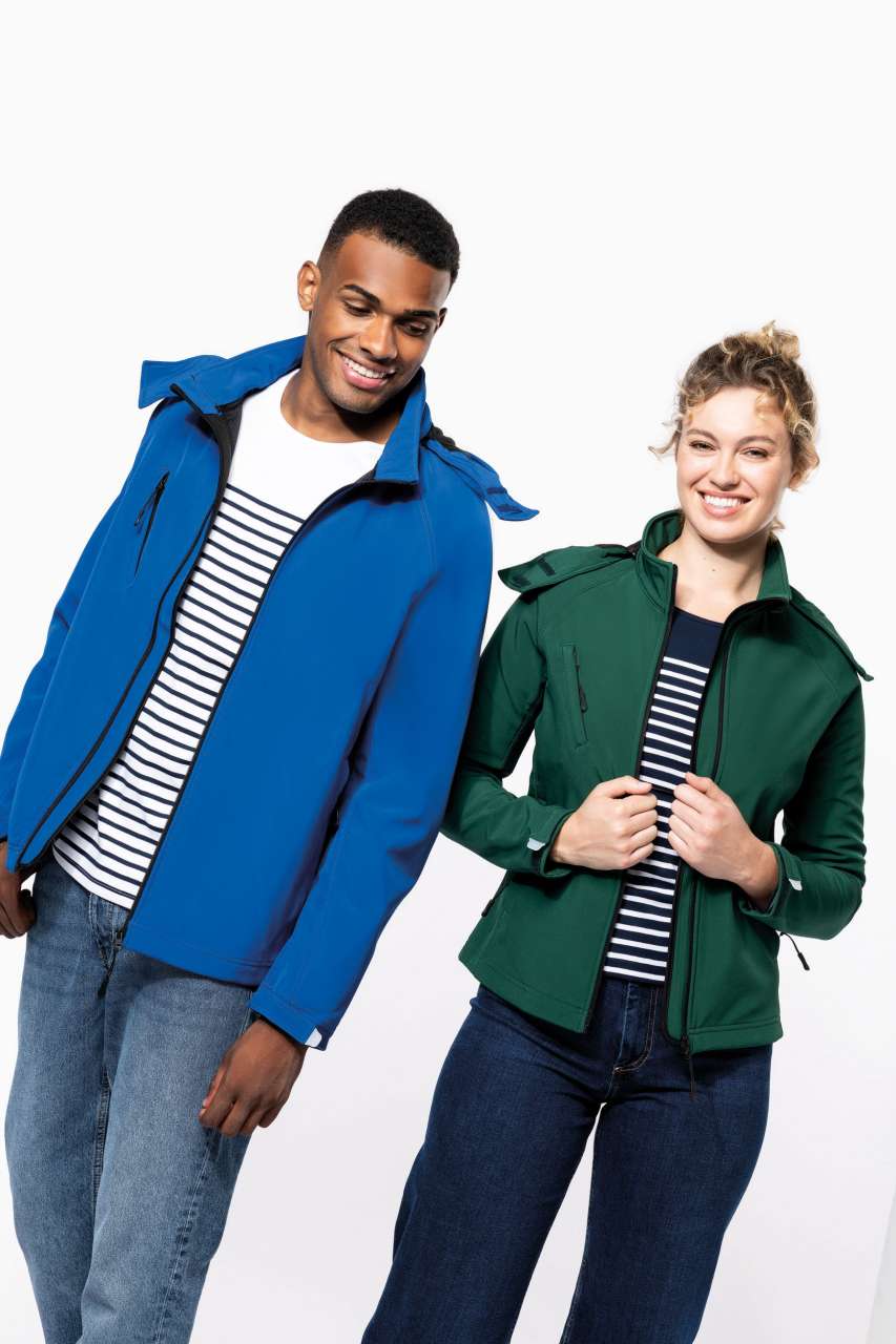 LADIES' DETACHABLE HOODED SOFTSHELL JACKET - Slika 6