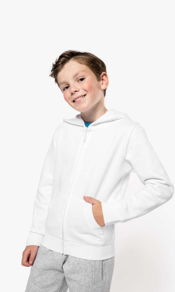 KIDS FULL ZIP HOODED SWEATSHIRT