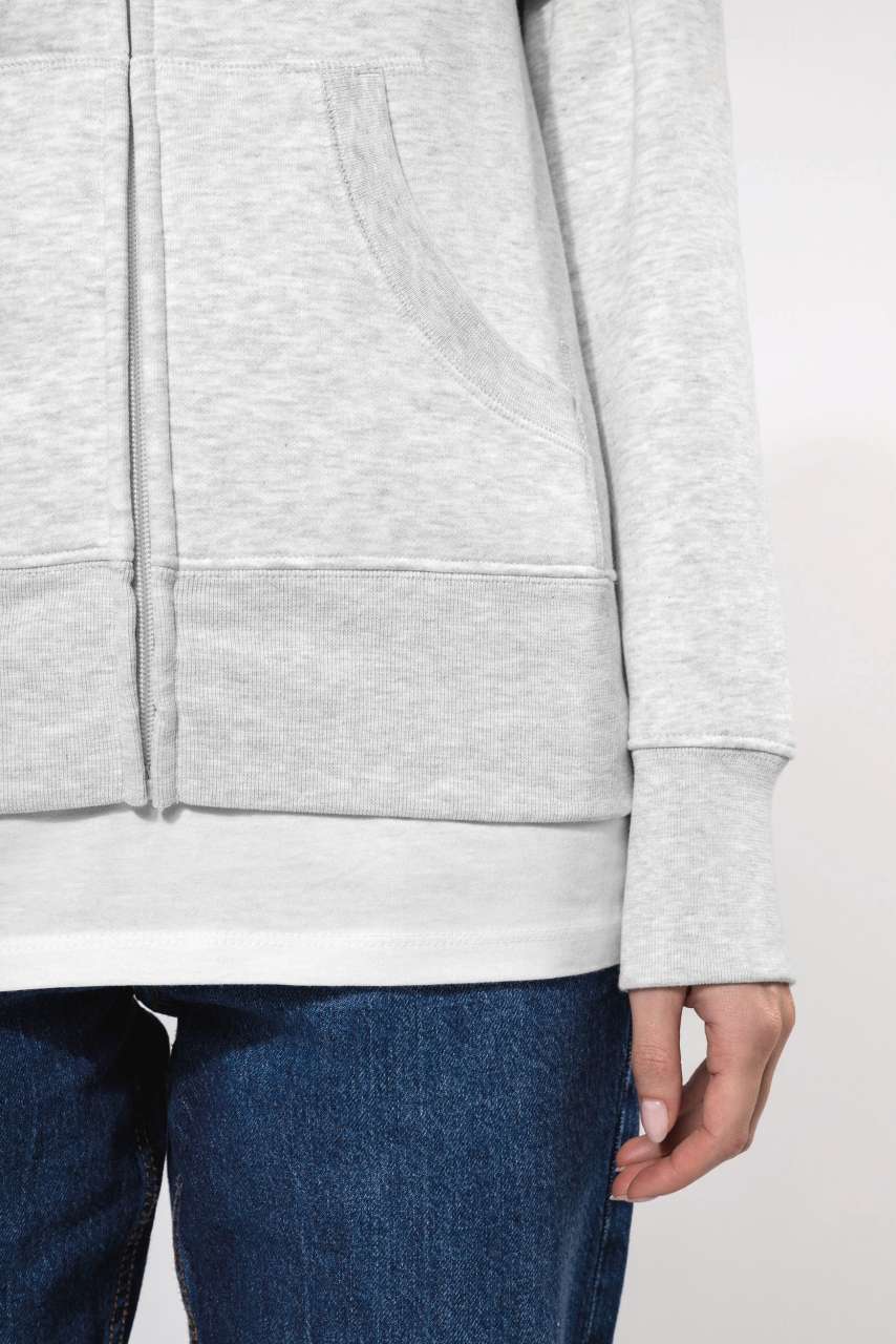 LADIES' FULL ZIP HOODED SWEATSHIRT - Slika 2