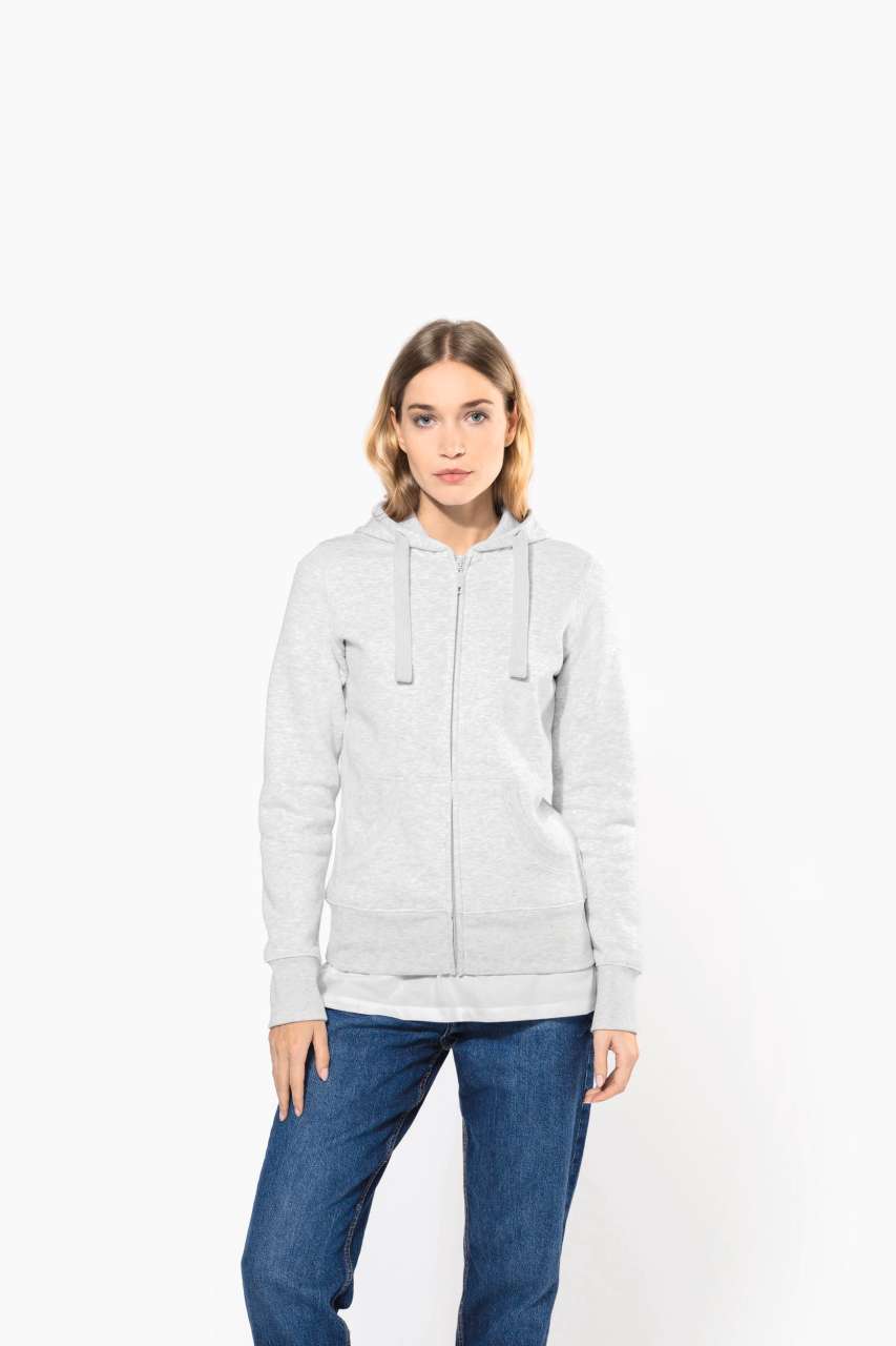 LADIES' FULL ZIP HOODED SWEATSHIRT - Slika 4