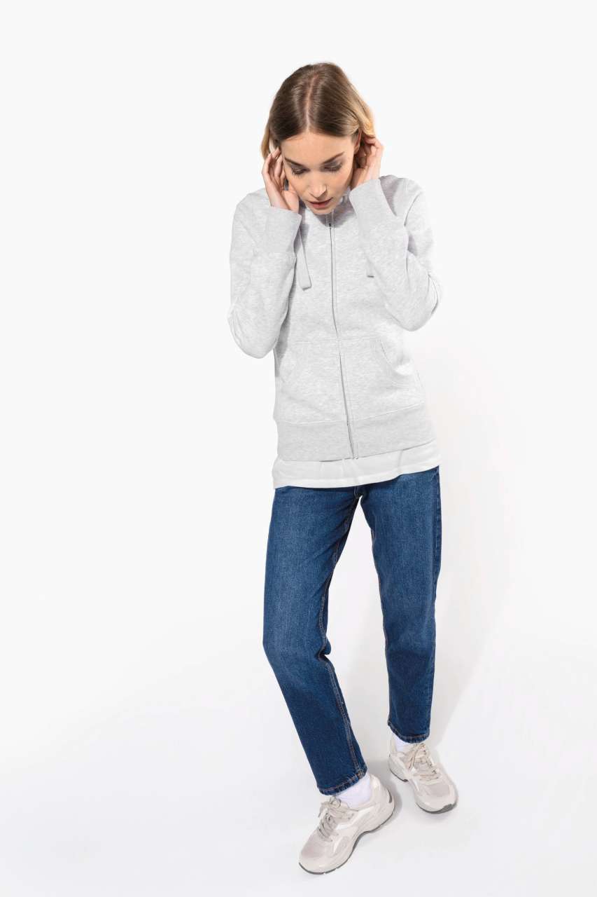 LADIES' FULL ZIP HOODED SWEATSHIRT - Slika 5