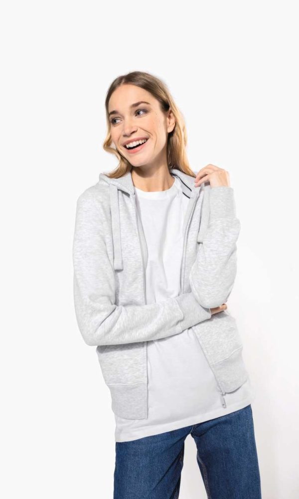 LADIES' FULL ZIP HOODED SWEATSHIRT
