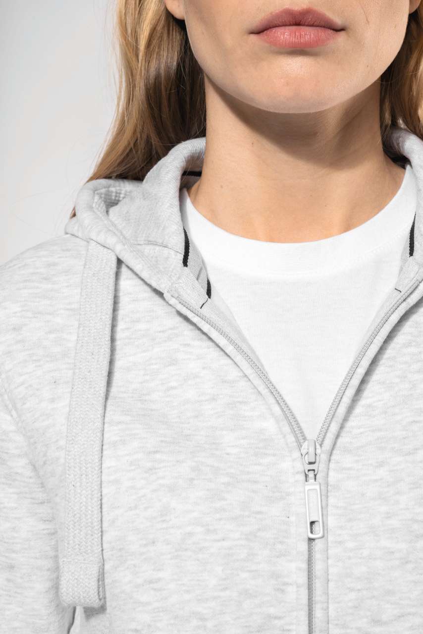 LADIES' FULL ZIP HOODED SWEATSHIRT - Slika 8
