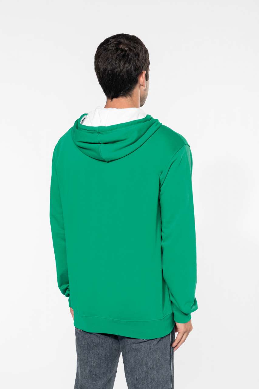 MEN'S CONTRAST HOODED FULL ZIP SWEATSHIRT - Slika 2