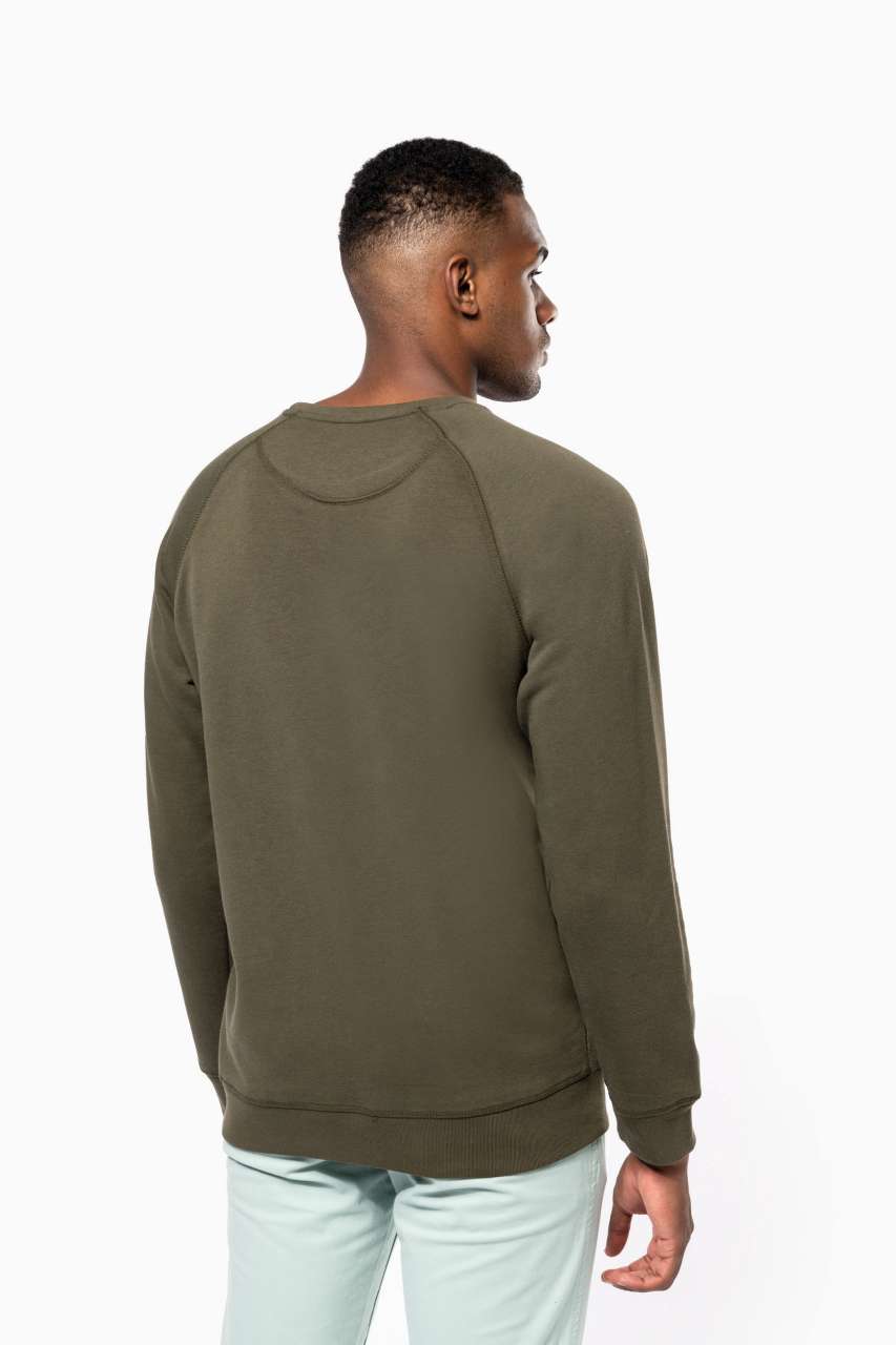 MEN'S ORGANIC COTTON CREW NECK RAGLAN SLEEVE SWEATSHIRT - Slika 3