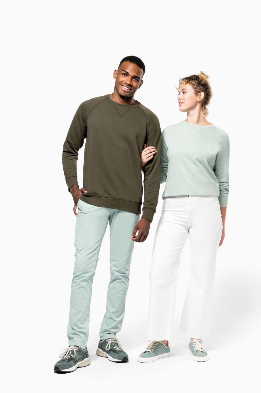 MEN'S ORGANIC COTTON CREW NECK RAGLAN SLEEVE SWEATSHIRT - Slika 5