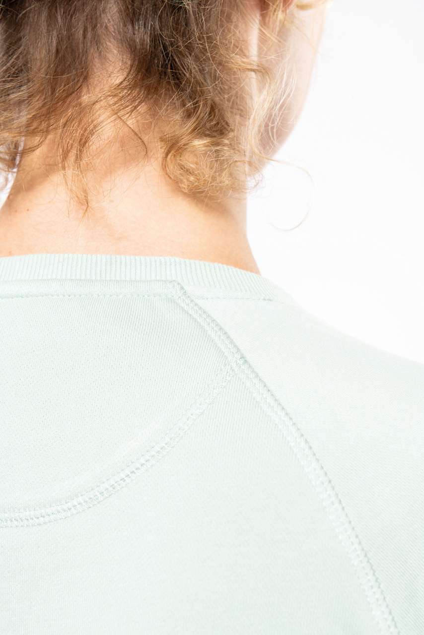 LADIES’ ORGANIC COTTON CREW NECK RAGLAN SLEEVE SWEATSHIRT - Slika 2